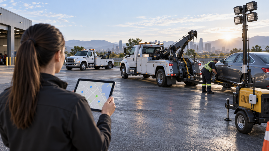 Tracking the World - Tow Truck Fleet Tracking and Management Solutions tow truck fleet tracking -1